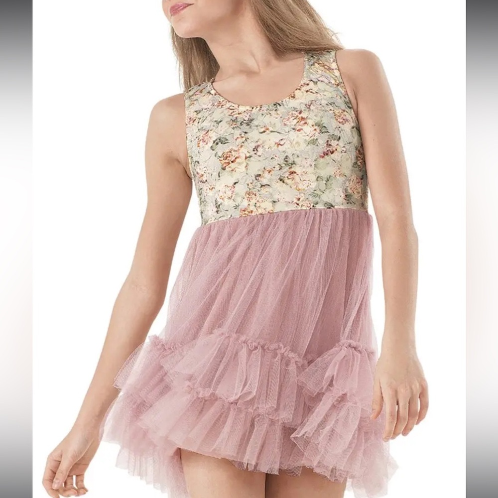 Weissman Dance Costume Lace Ruffle Hem Tulle
Skirt Dress NEW Size Large Child